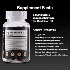 Nitric oxide enhanced gummies