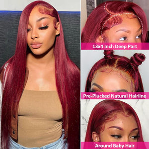200 Density Straight Human Hair Wigs