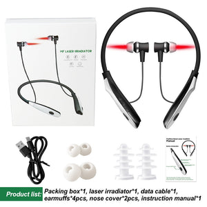 Neck mounted nasal and ear canal laser irradiation instrument 650nm laser light wave instrument physical therapy instrument