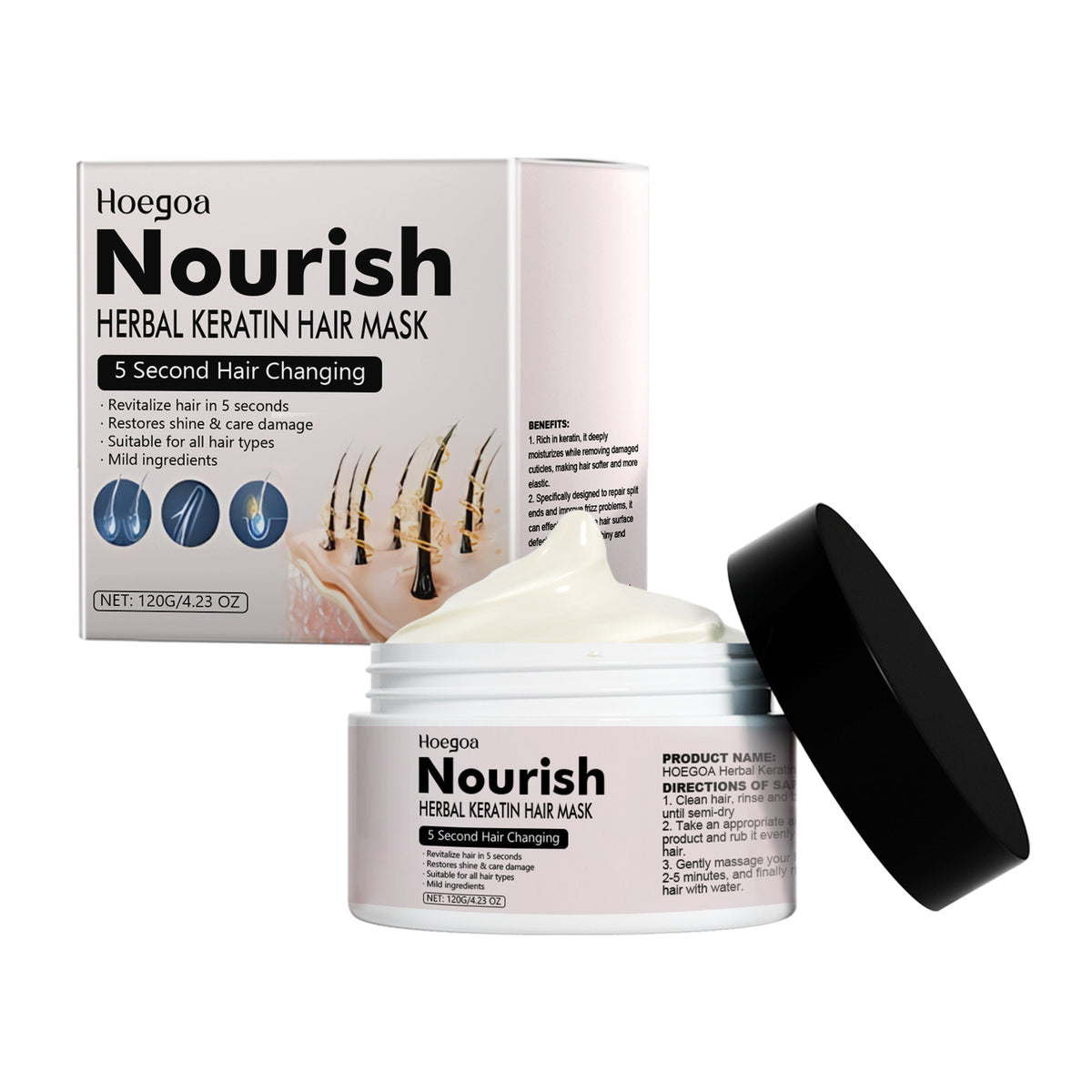 Keratin Treatment Hair Mask Moisturizes, Moisturizes, Silks, And Nourishes Hair