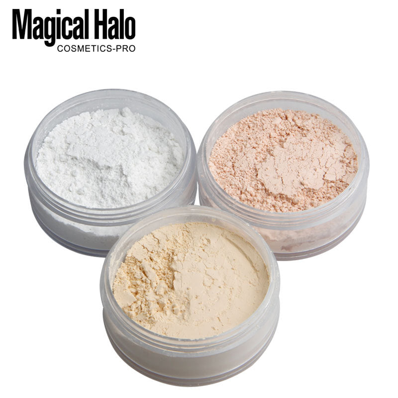 Makeup Magical Halo Three-Color Natural Concealer Loose Powder Fixed Makeup Honey Powder Makeup Waterproof Does Not Take Off Makeup