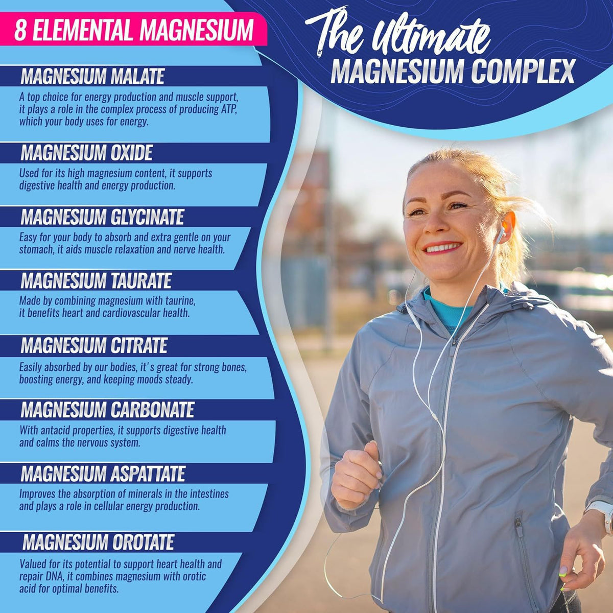 Glycine Magnesium Capsules 90Pills OEM