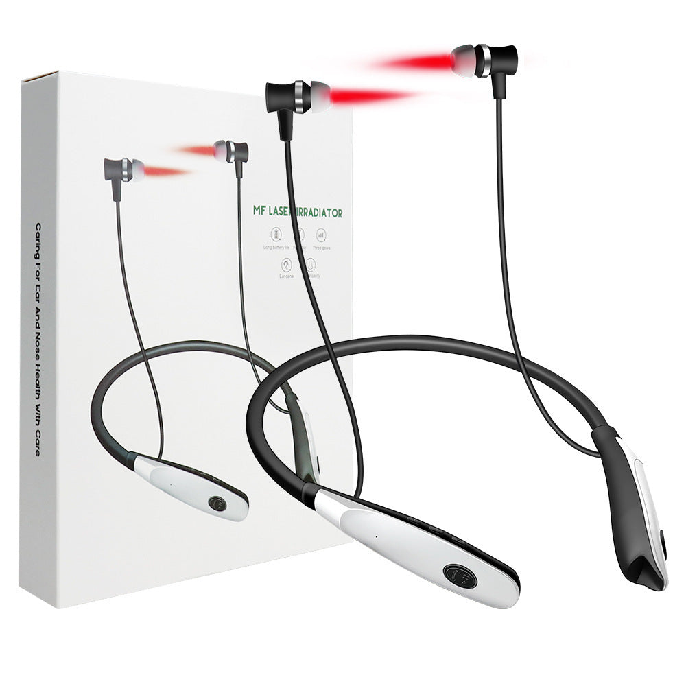 Neck mounted nasal and ear canal laser irradiation instrument 650nm laser light wave instrument physical therapy instrument