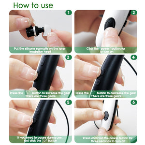 Neck mounted nasal and ear canal laser irradiation instrument 650nm laser light wave instrument physical therapy instrument