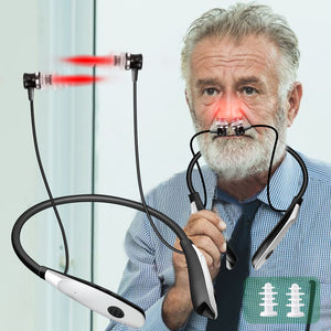 Neck mounted nasal and ear canal laser irradiation instrument 650nm laser light wave instrument physical therapy instrument