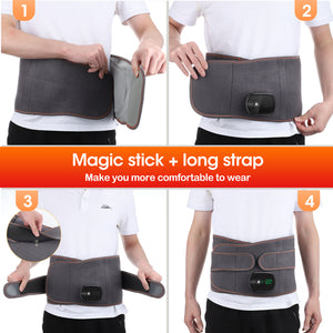 Rechargeable heating massage waist belt warm compress controller red light